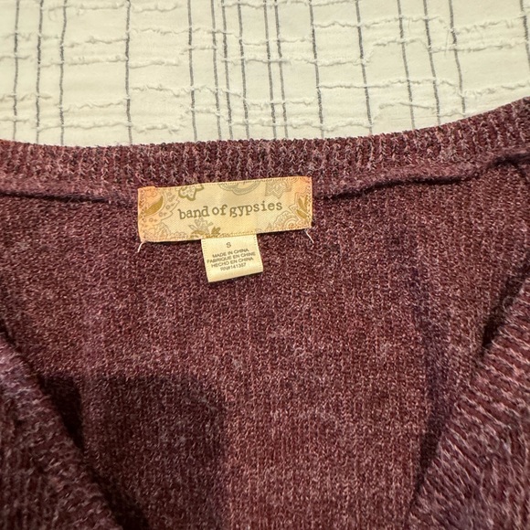 Band of Gypsies Purple Sweater - Picture 2 of 4